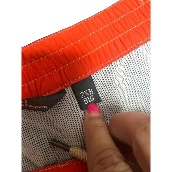 Polo by Ralph Lauren Lined Royal Blue Men's Swim Shorts 2XB Big - Picture 3 of 9